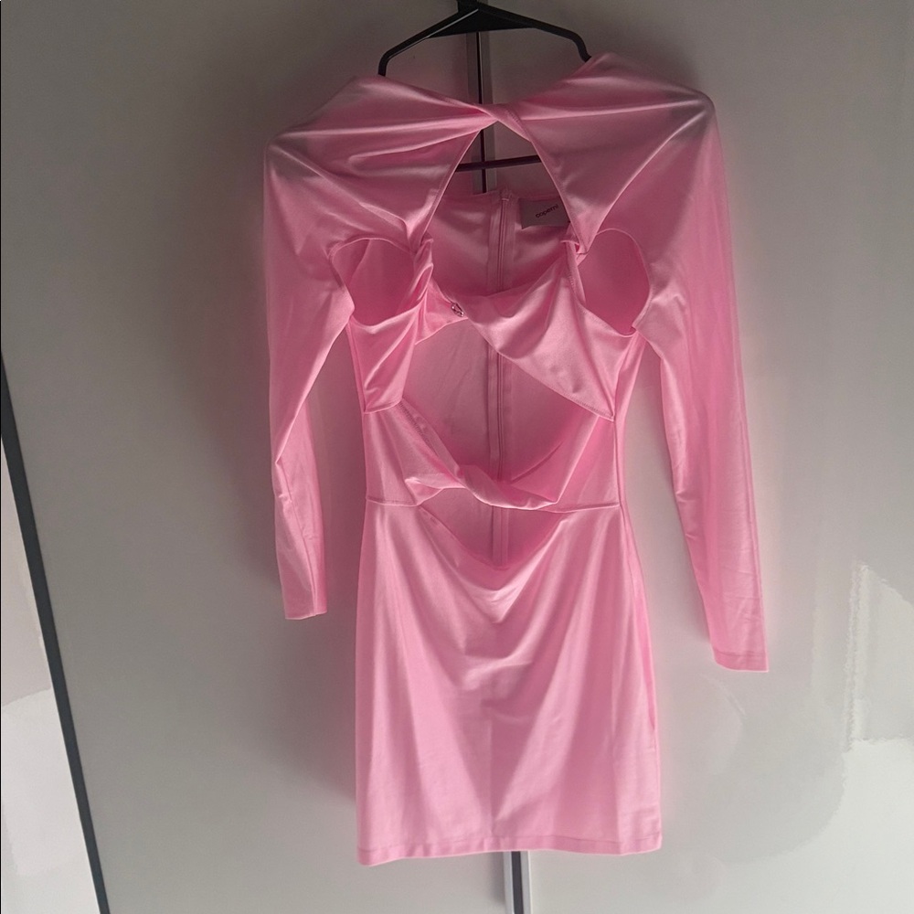Coperni Blush Pink Cut-Out Dress